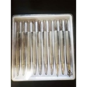 Ручка металева поворотна чорне чорнило