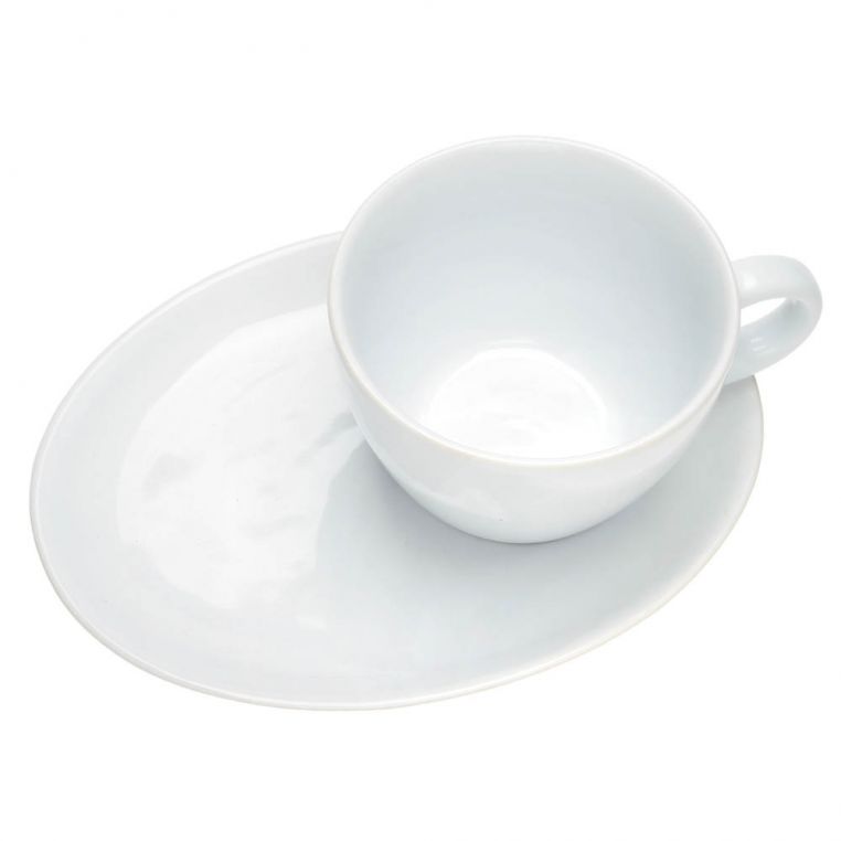 Чашка керамічна 190 мл з блюдцем повністю глянцева - Зображення 7
