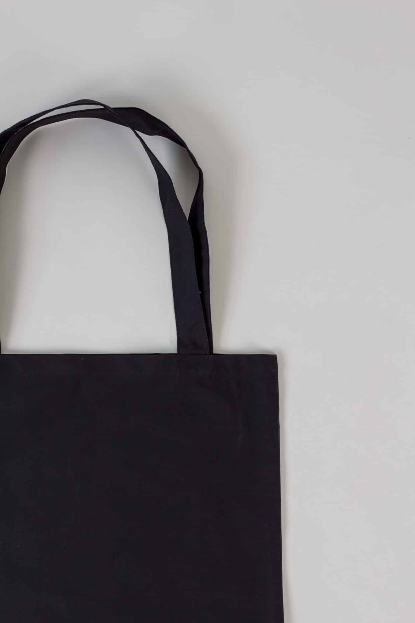 Еко-сумка Куфайка Чорна, Саржа 240г/м, Бавовна 100% - Зображення 4