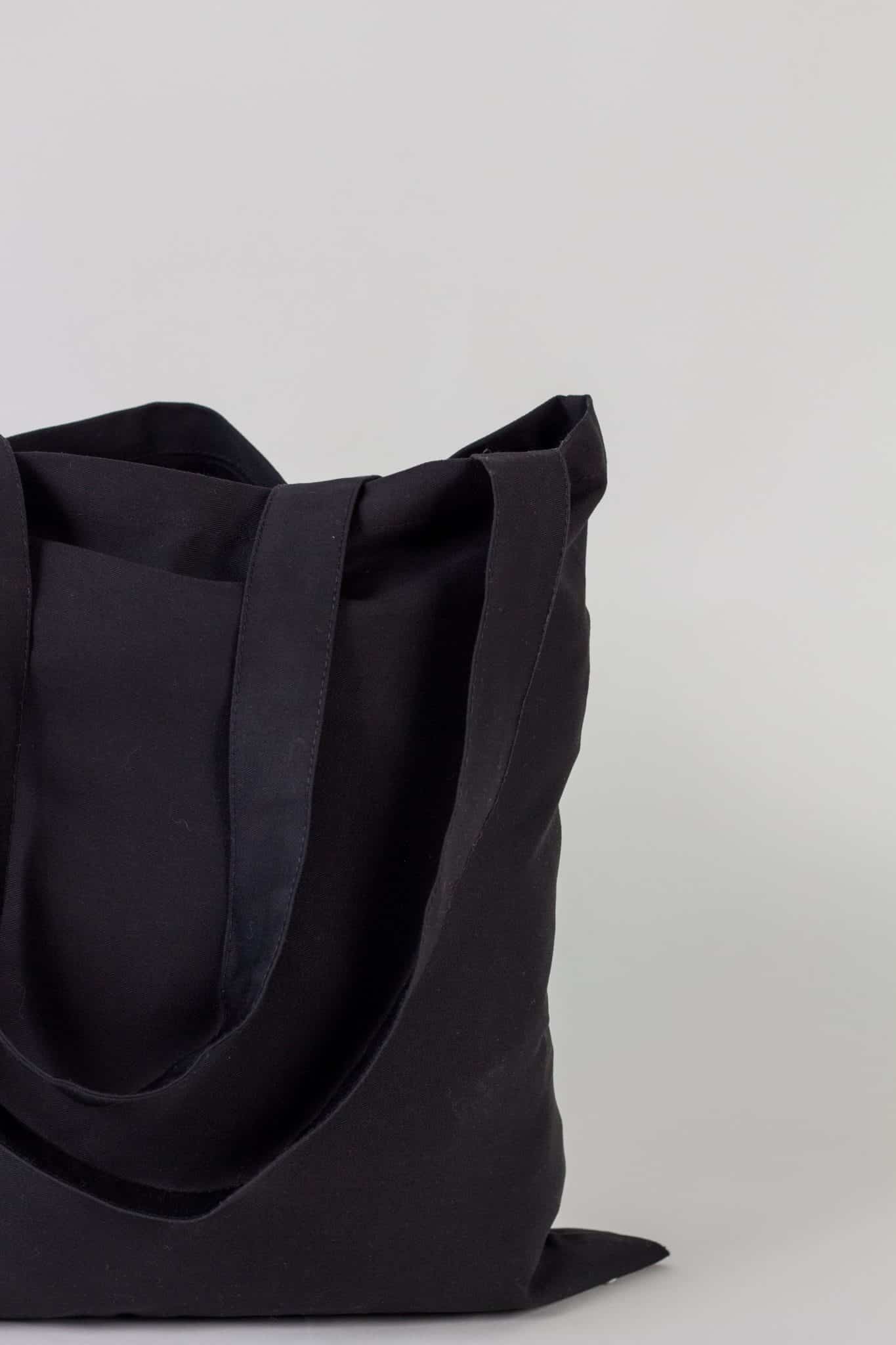 Еко-сумка Куфайка Чорна, Саржа 240г/м, Бавовна 100% - Зображення 6