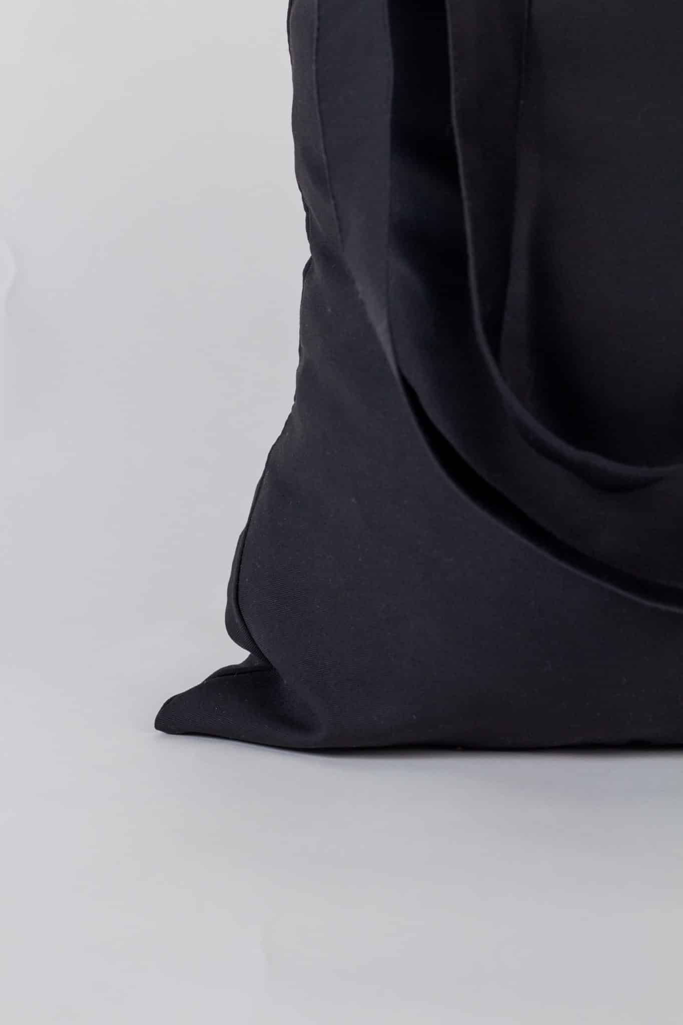 Еко-сумка Куфайка Чорна, Саржа 240г/м, Бавовна 100% - Зображення 5